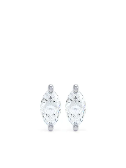 LOEV  18kt white gold The Marquise earrings