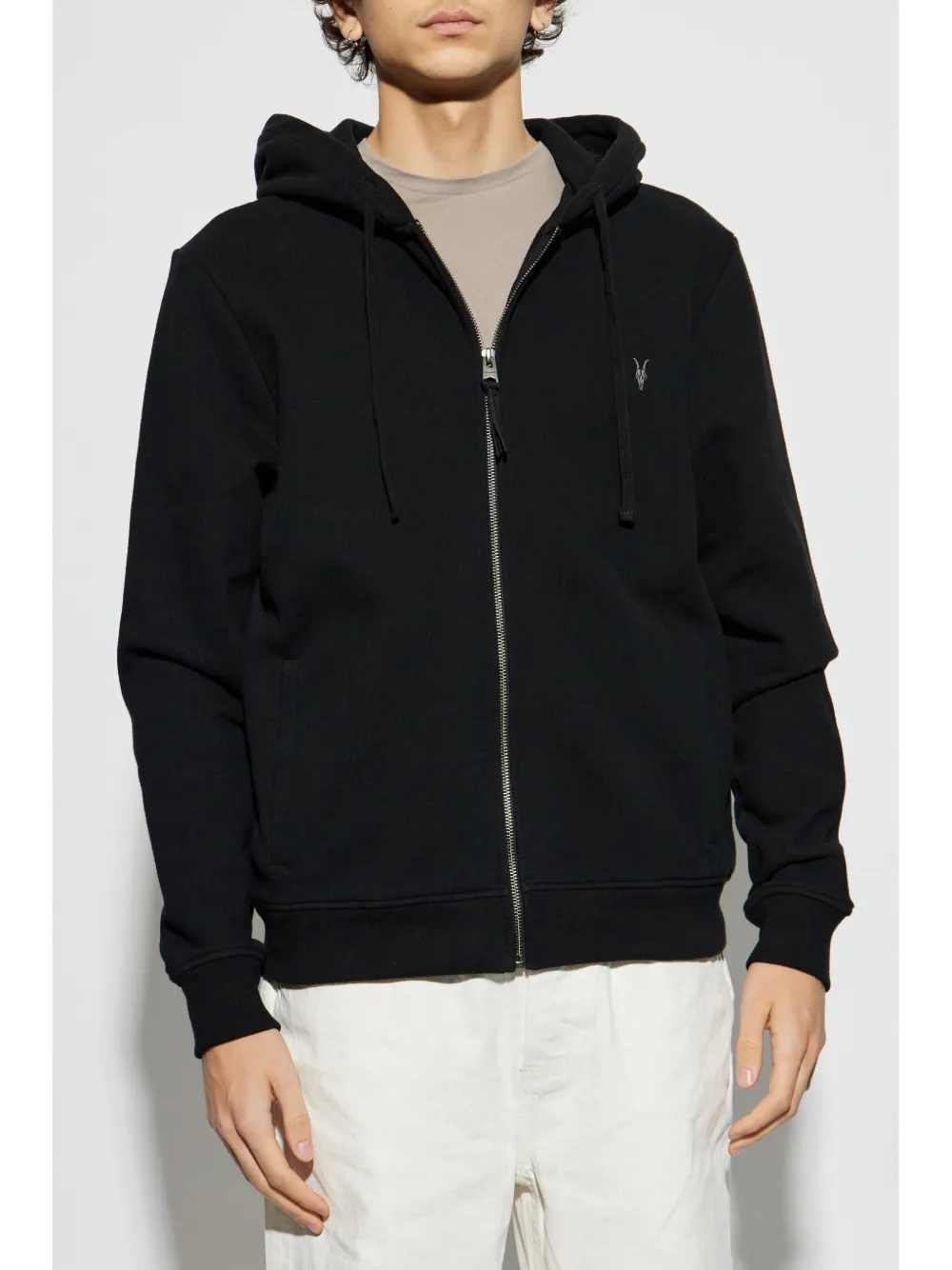AllSaints Raven hoodie Zwart