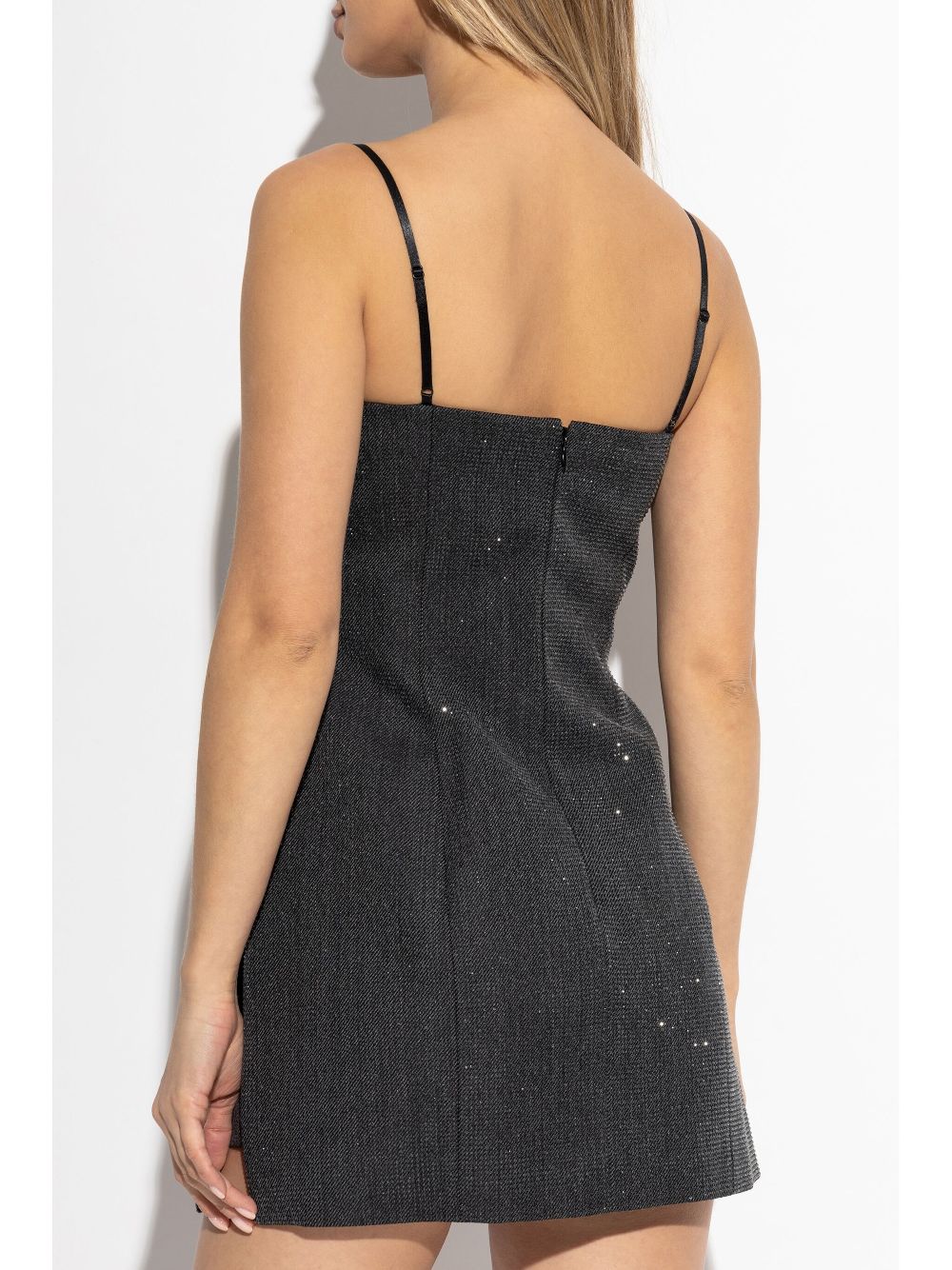 Alexander Wang crystal-embellished wool mini dress Women