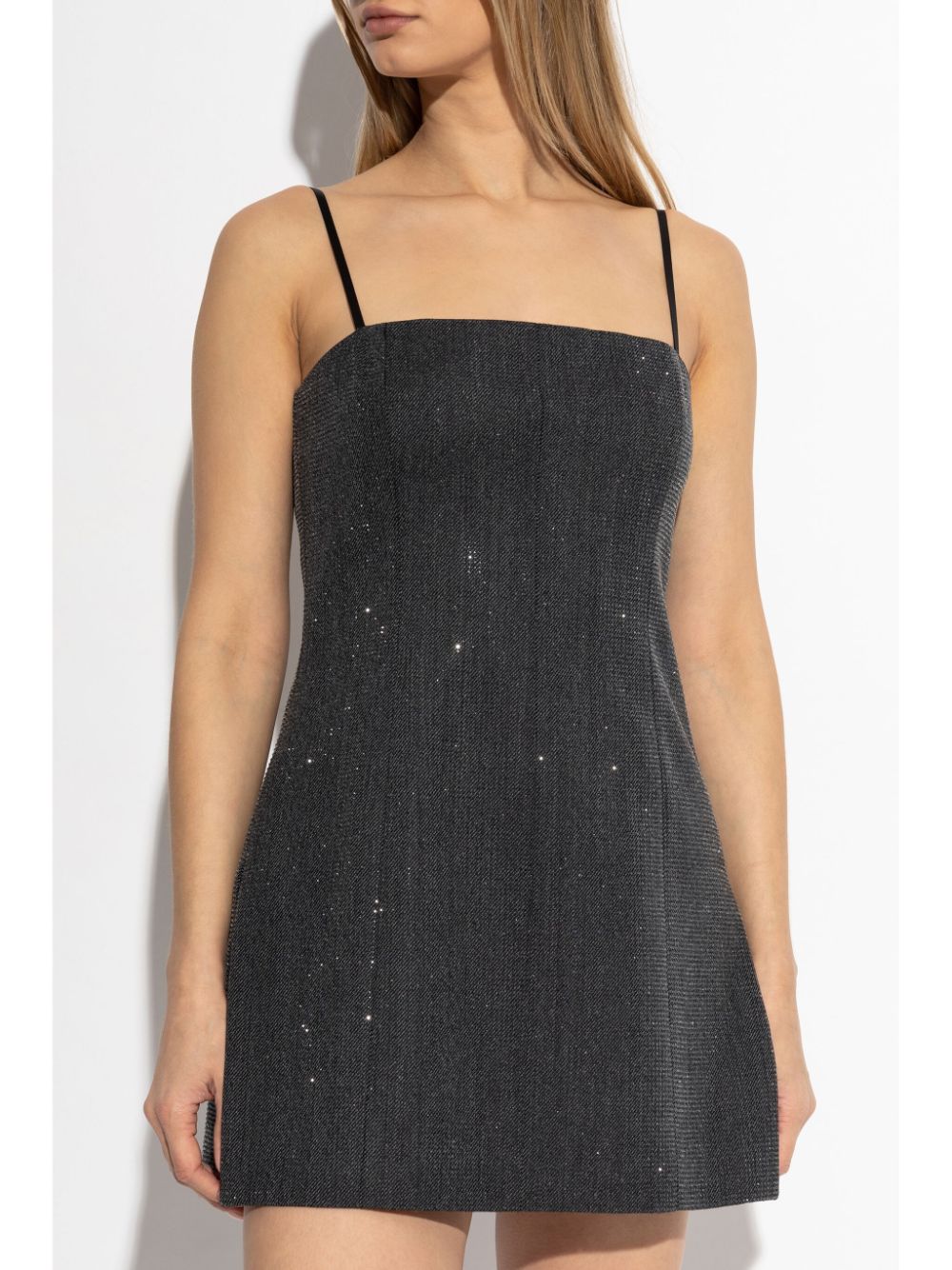 Alexander Wang crystal-embellished wool mini dress Women