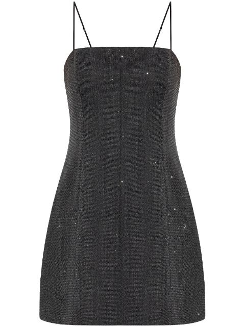 Alexander Wang crystal-embellished wool mini dress Women