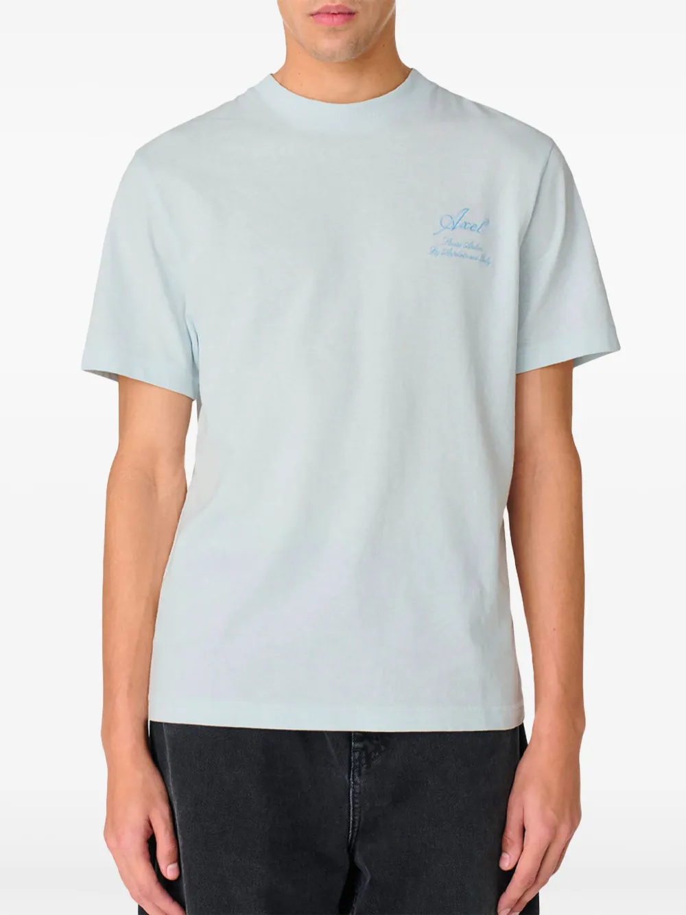 Axel Arigato T-shirt met geborduurd logo - Blauw