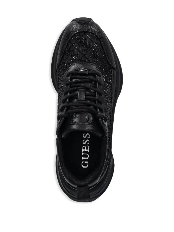 GUESS USA 4G Sparkle Sneakers Black FARFETCH PH