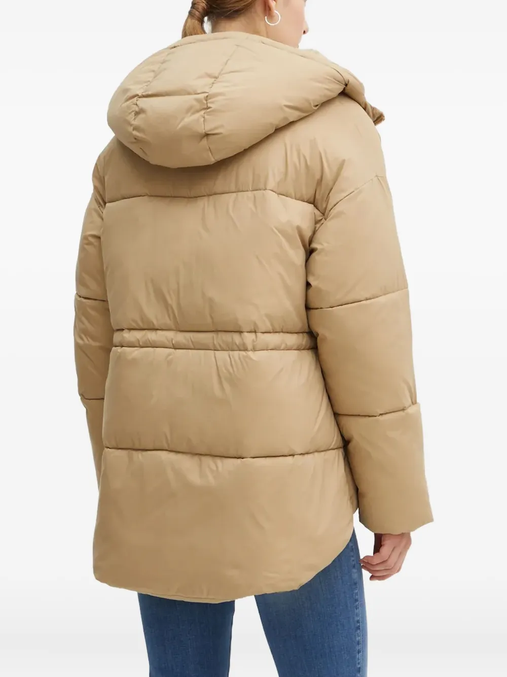 GUESS USA Donsjack met capuchon Beige