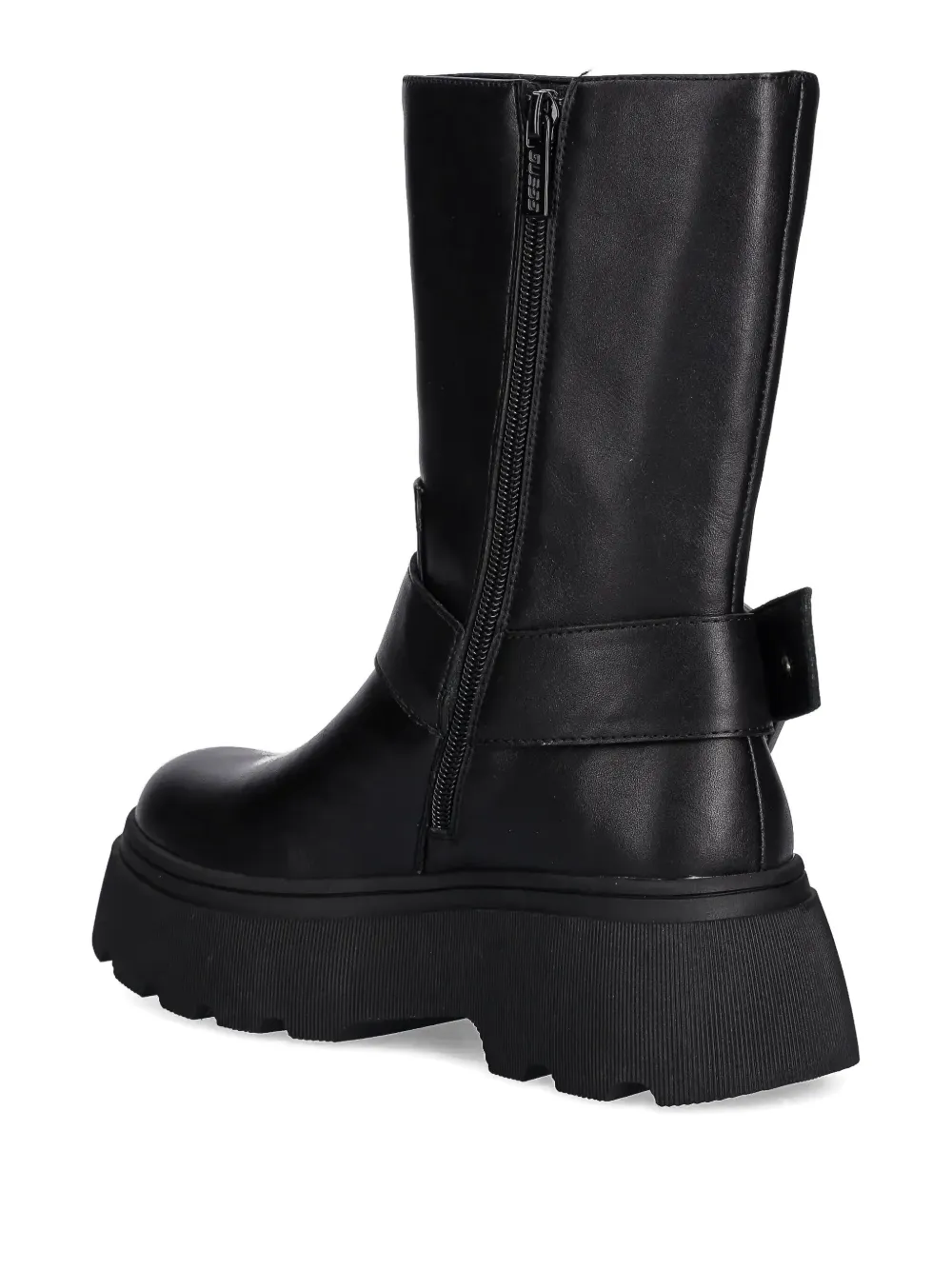 Guess Usa Buckle-strap Boots In Black