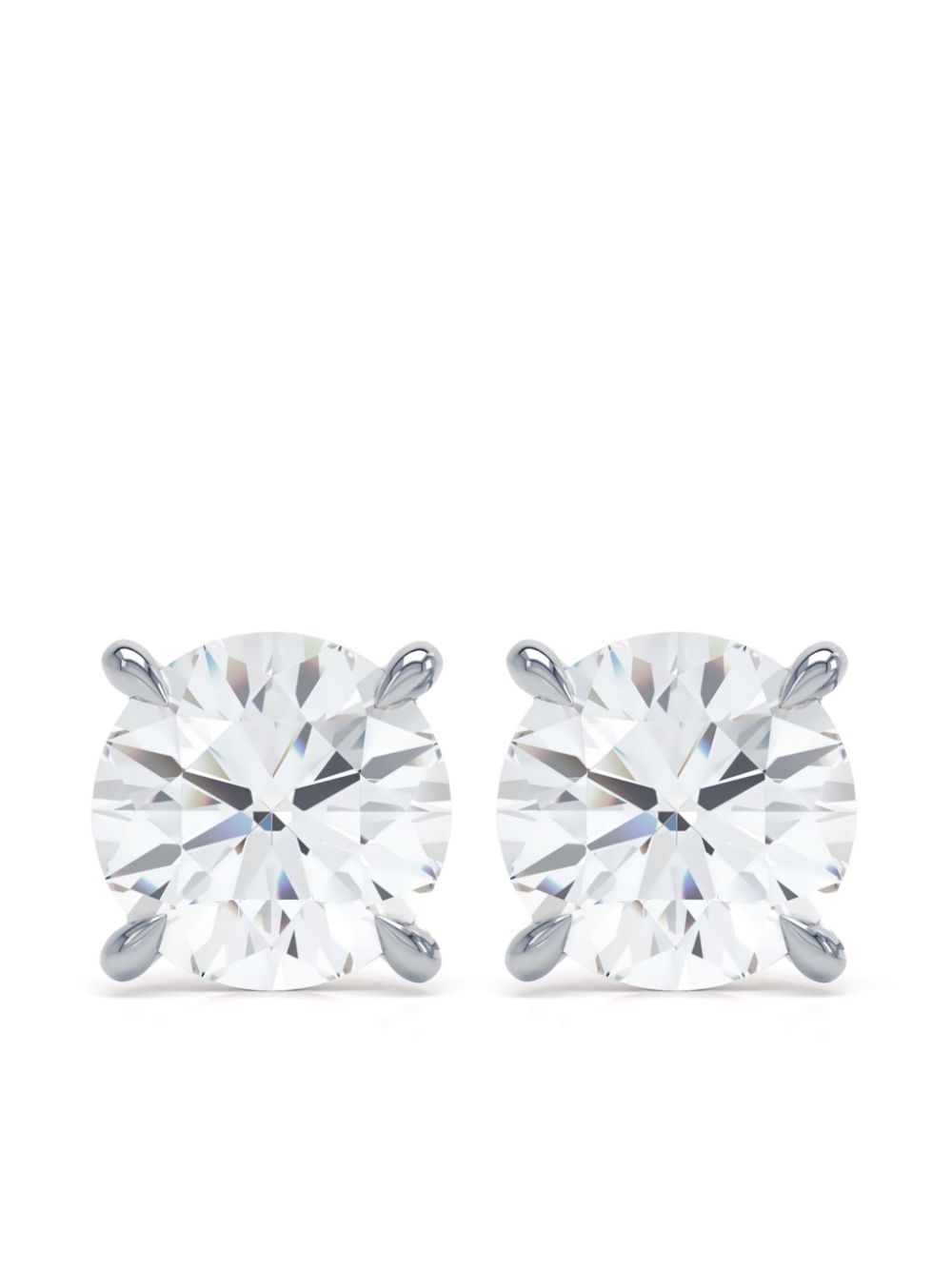 18kt white gold diamond stud earrings