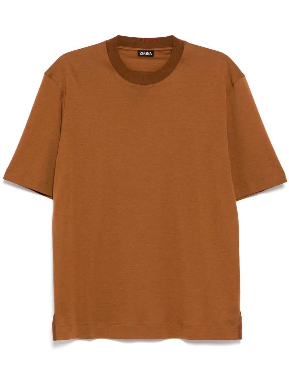 Zegna T-shirt met ronde hals Bruin