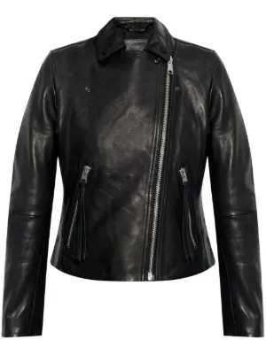 claudie pierlot ブラック レザーライダー スジャケット M Claudie Pierlot Leather Biker Jacket | Black | FARFETCH JO
