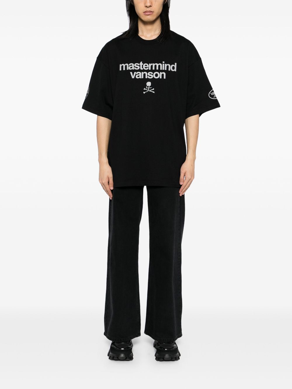 Mastermind World T-shirt met logoprint - Zwart