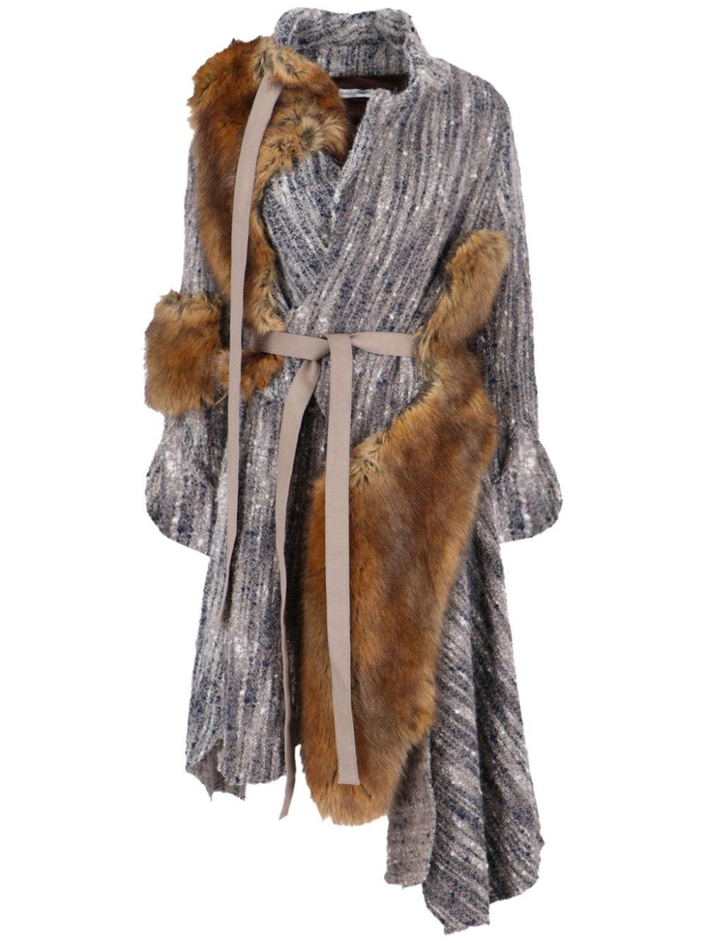 Niccolò Pasqualetti faux fur-trim coat