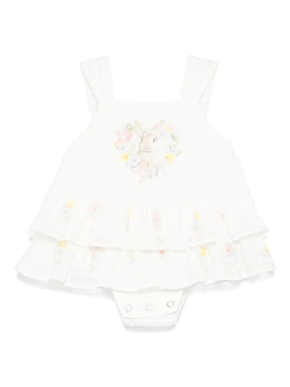 Lapin House tiered bodysuit | White | Image 1