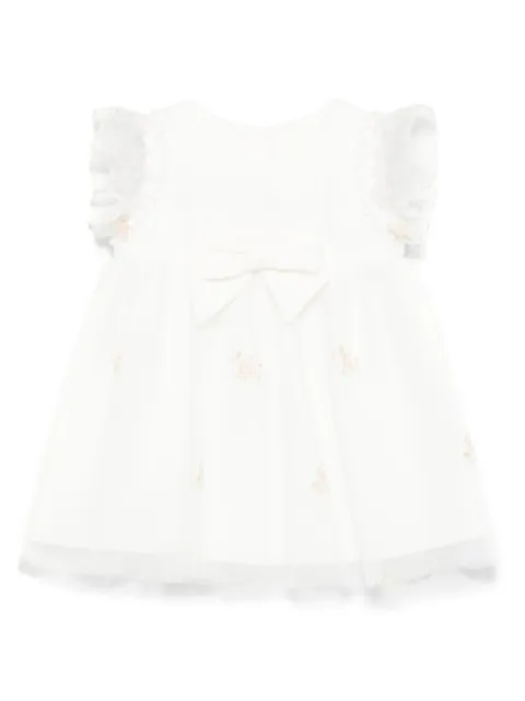 Lapin House floral-embroidered dress set