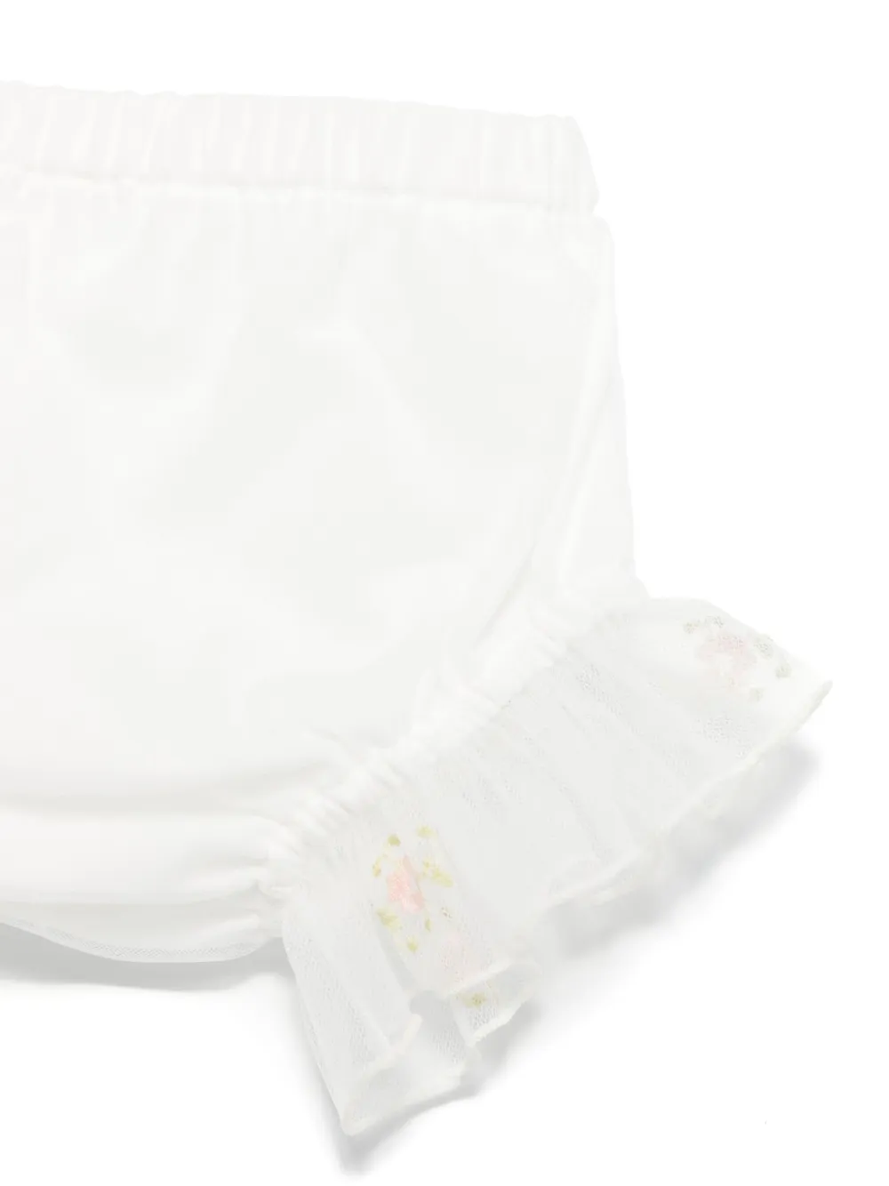 Lapin House Jurk set met geborduurde bloemen Wit