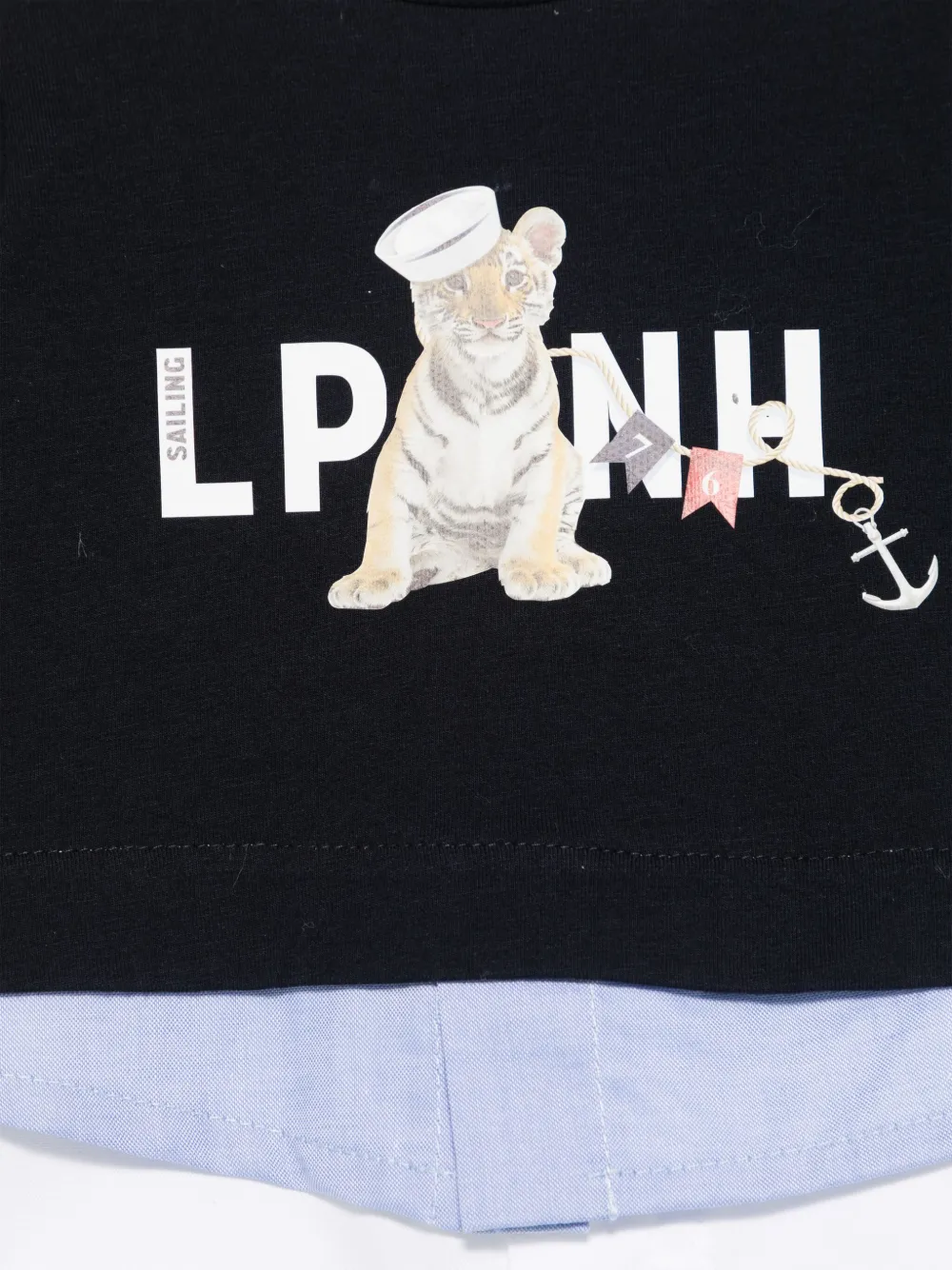 Lapin House Graphic-print Romper In Blue