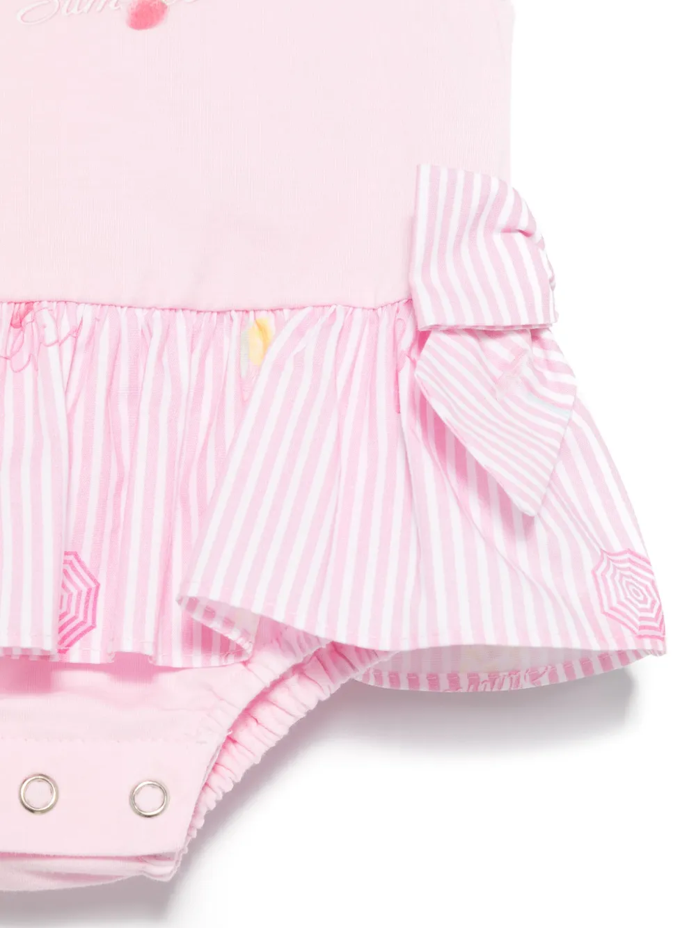Lapin House Gestreepte jurk Roze