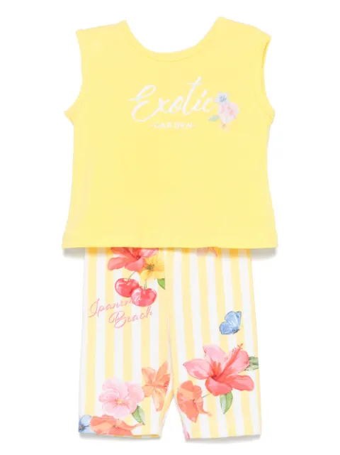 Lapin House set de shorts con estampado floral