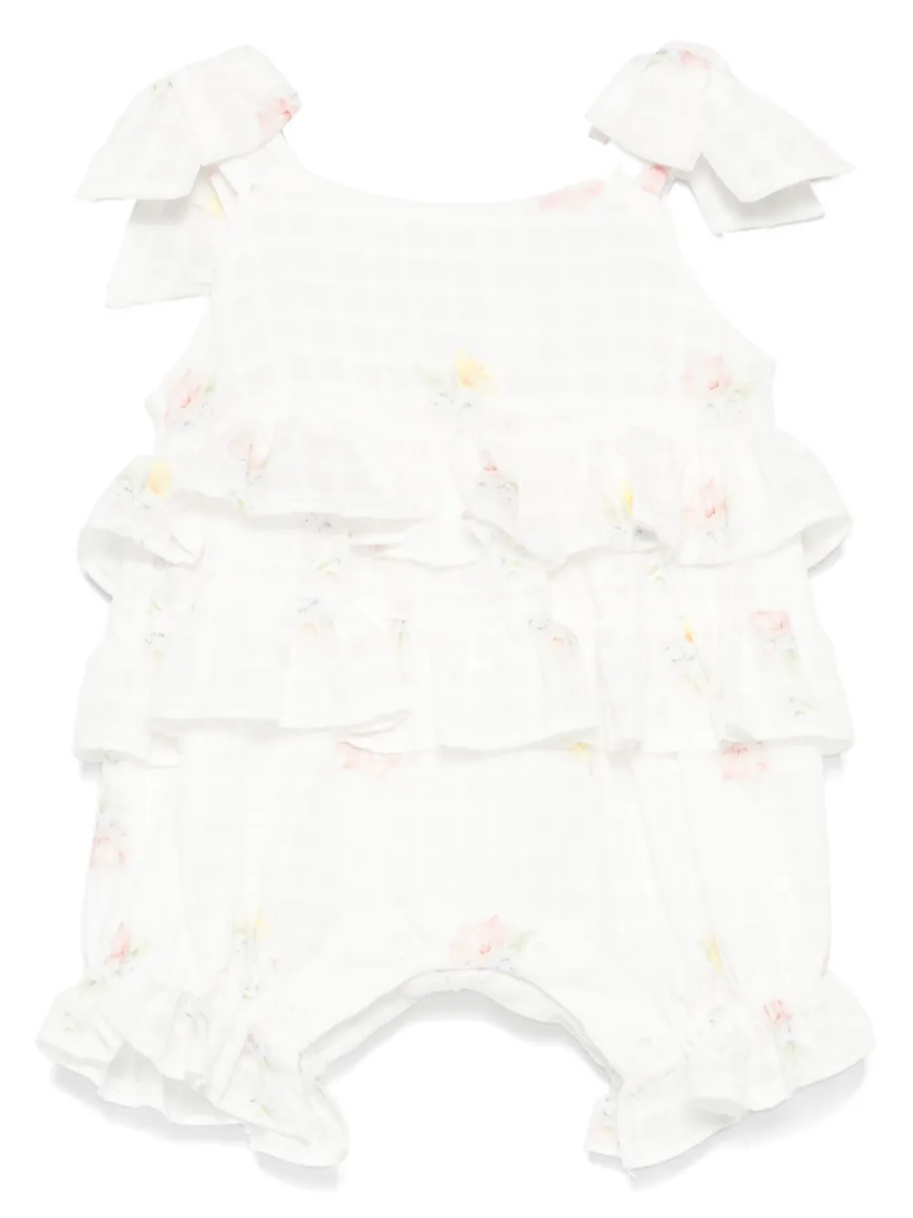 Lapin House Romper met bloe print Wit