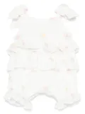 Lapin House floral-print shorties - White