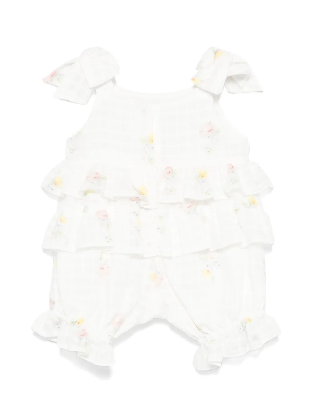 Lapin House Romper met bloemenprint - Wit