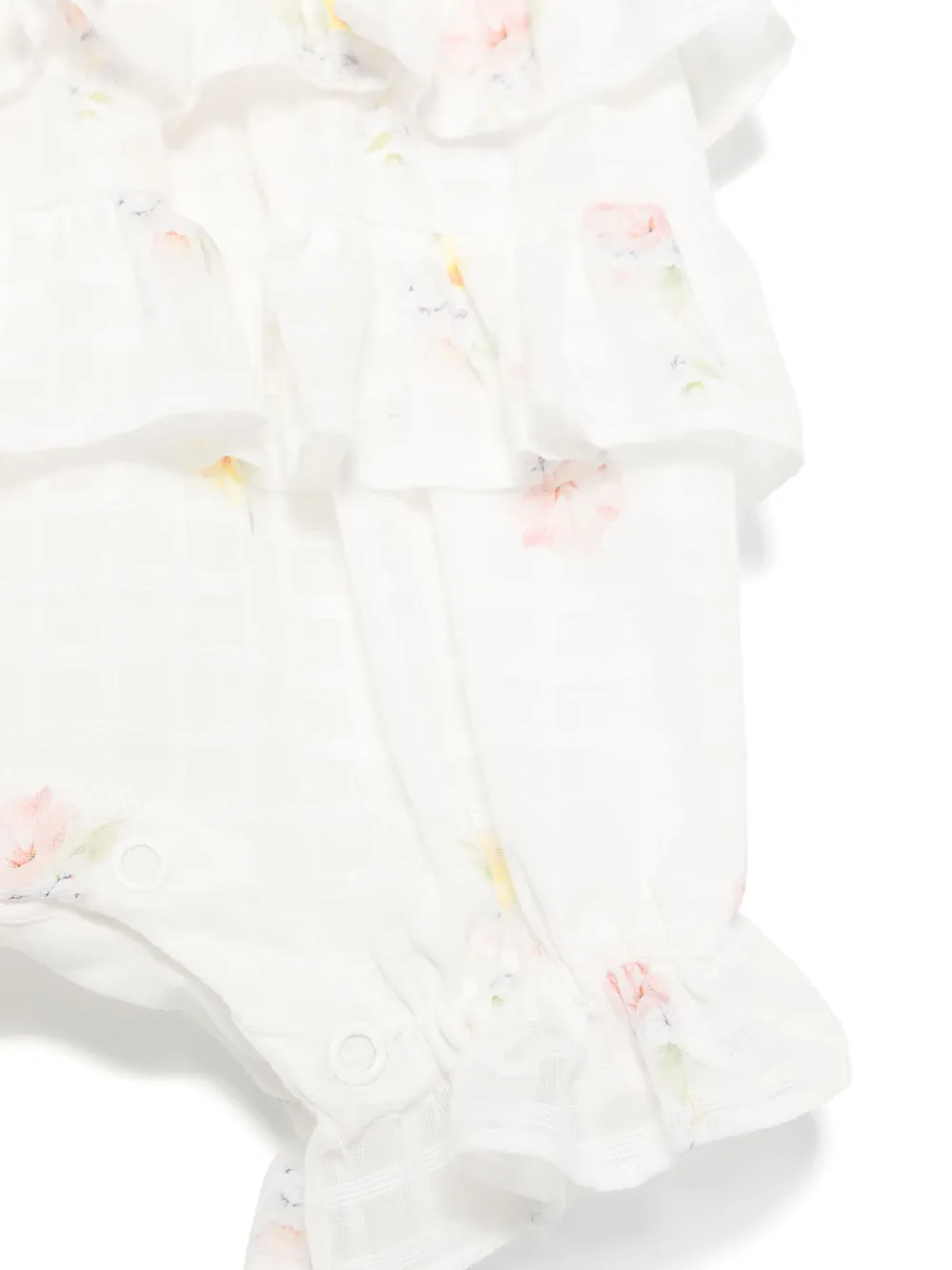 Lapin House Romper met bloemenprint Wit