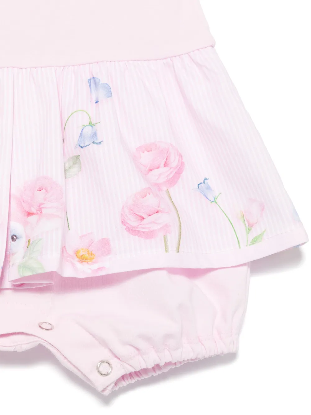 Lapin House Romper met bloemenprint Roze