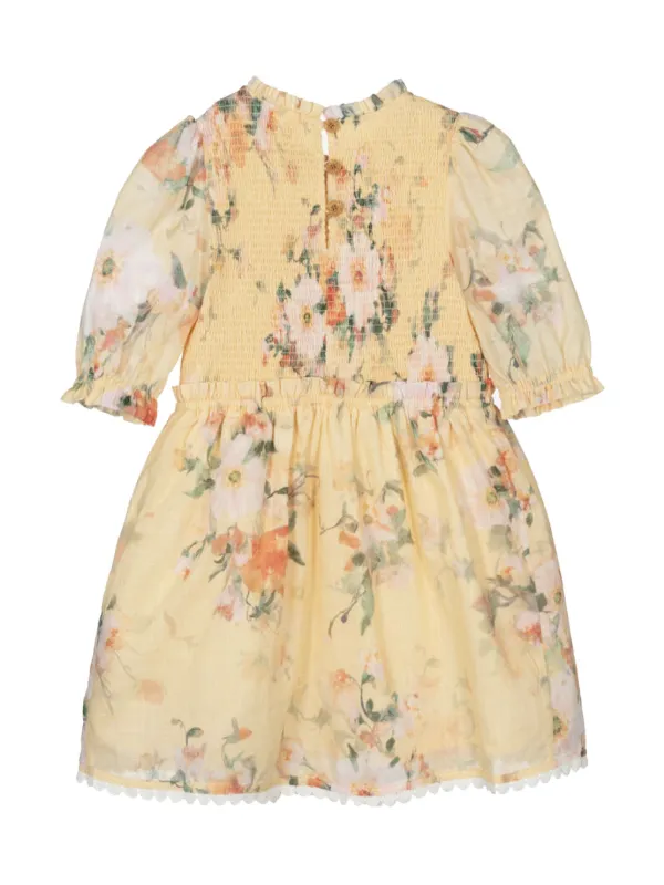 ZIMMERMANN Kids Everley Dress Yellow FARFETCH AU