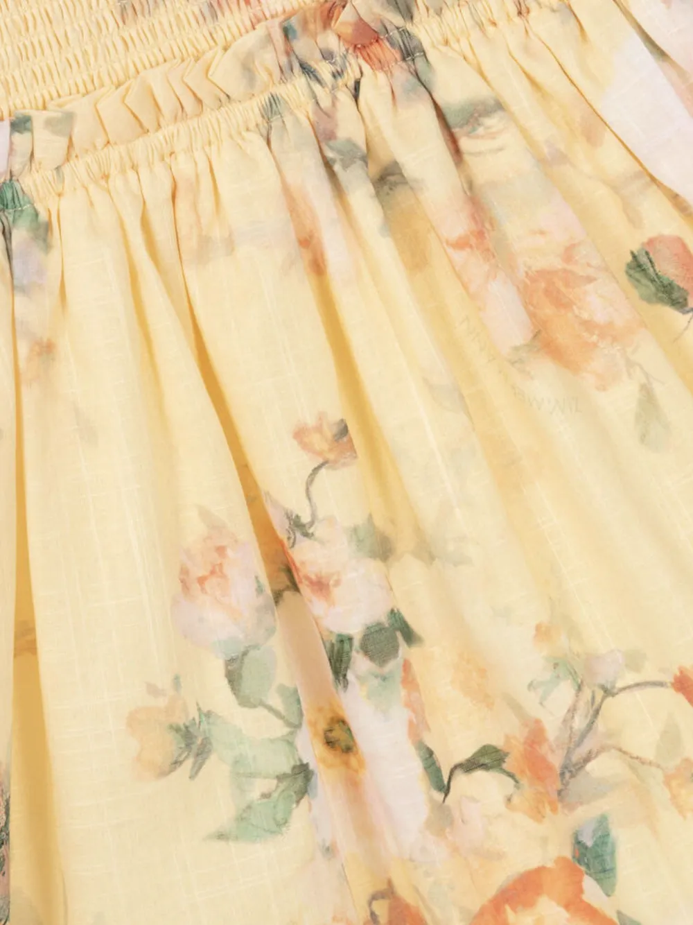 ZIMMERMANN Kids Everley jurk Geel