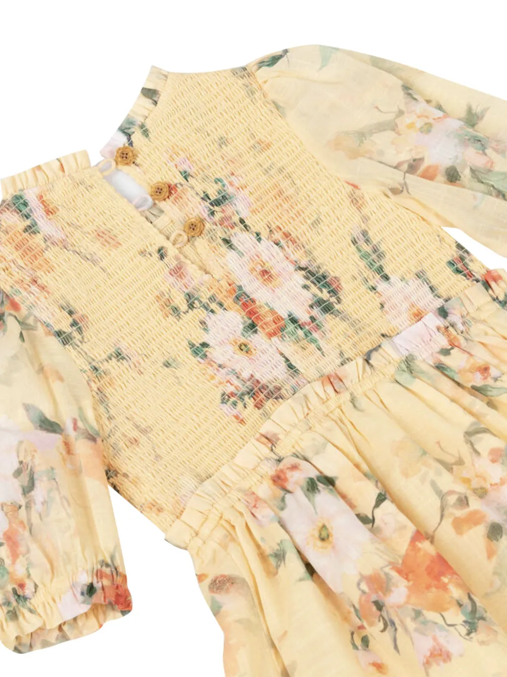 ZIMMERMANN Kids Everley jurk Geel