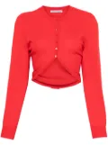 Alexander Wang split-hem cardigan - Red