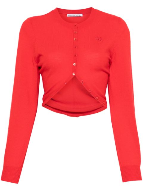 Affordable Alexander Wang split-hem cardigan Women