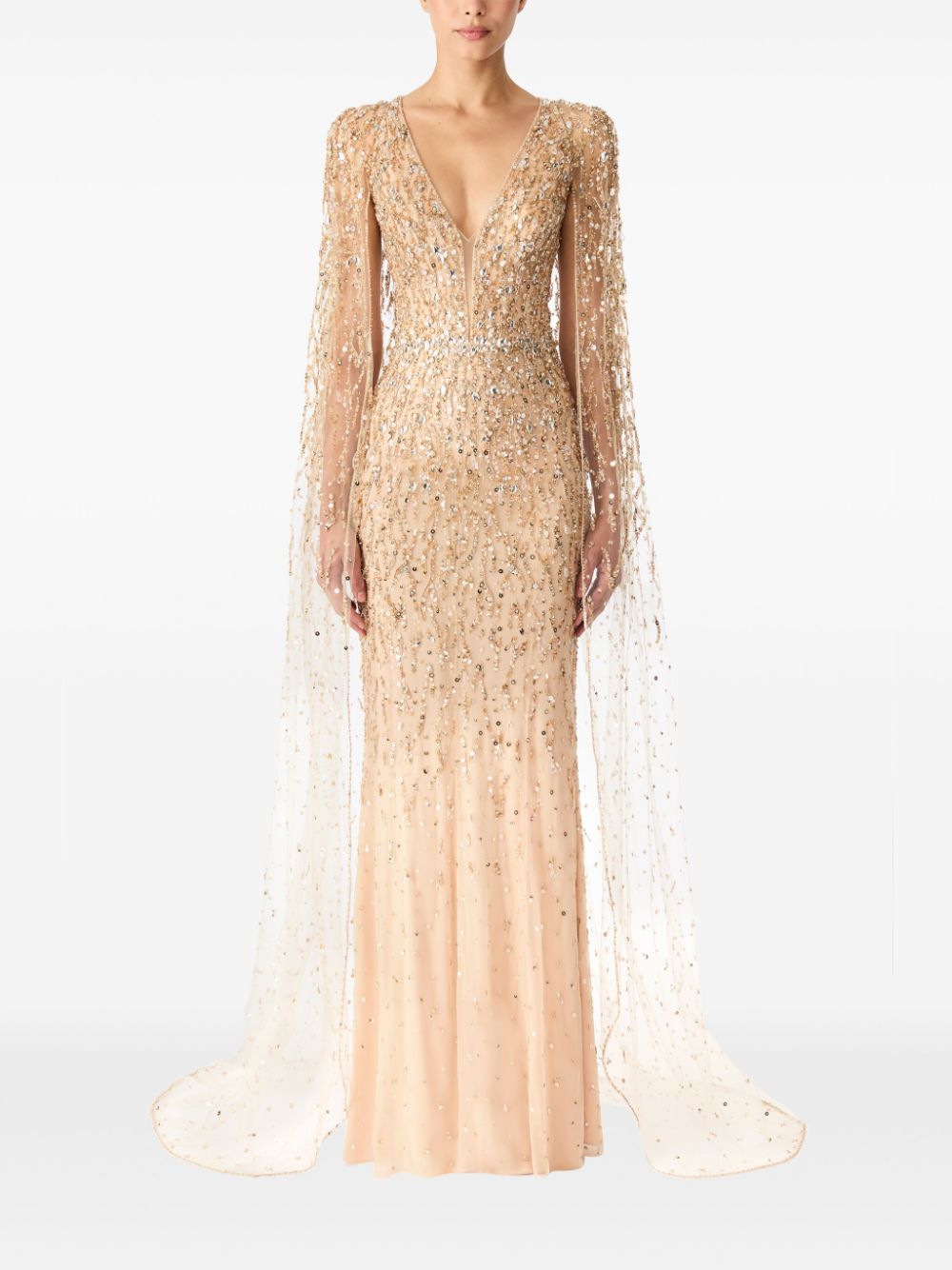 Jenny Packham Kasai avondjurk - Beige