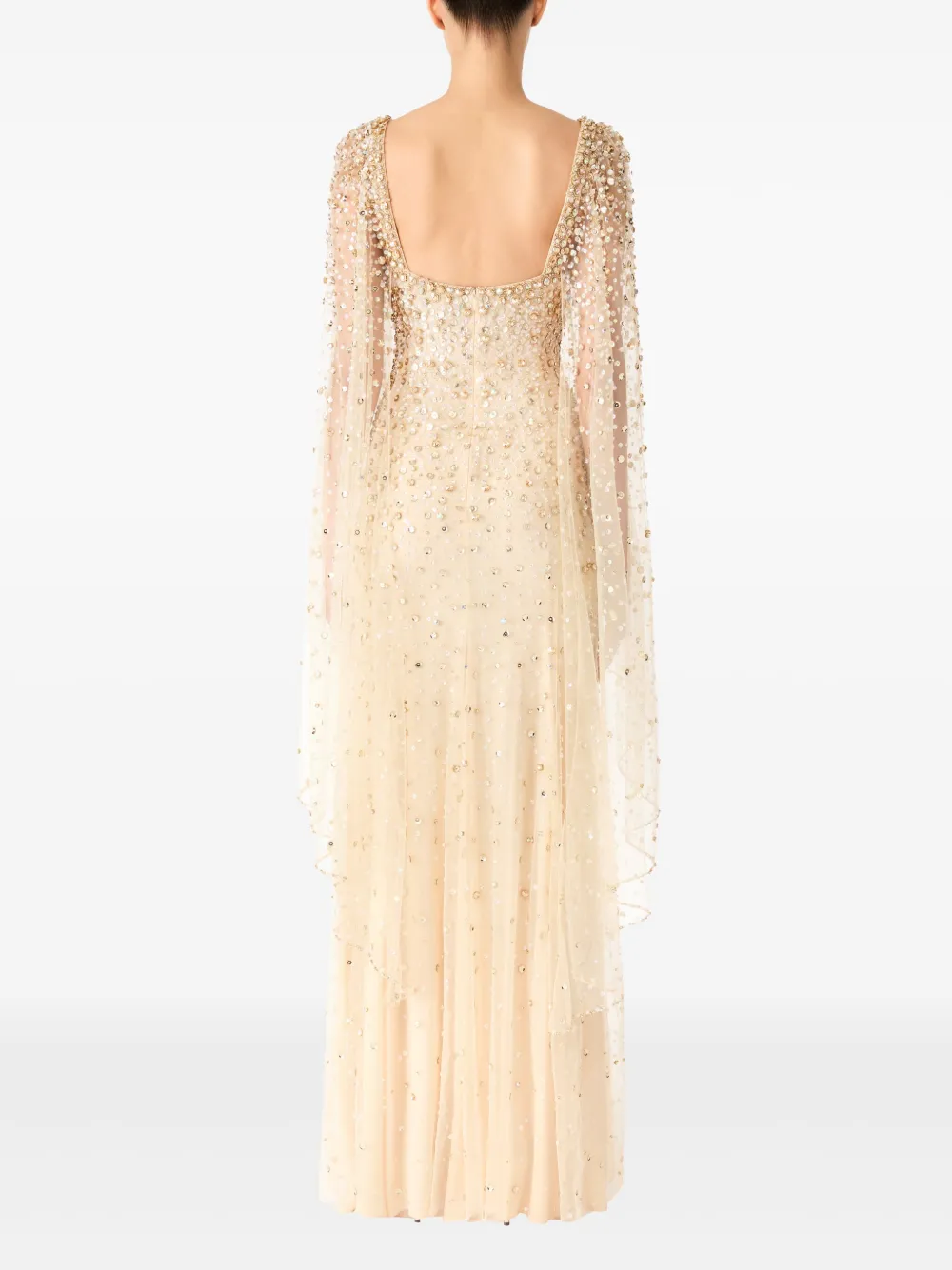 Jenny Packham Angel Wing jurk Beige