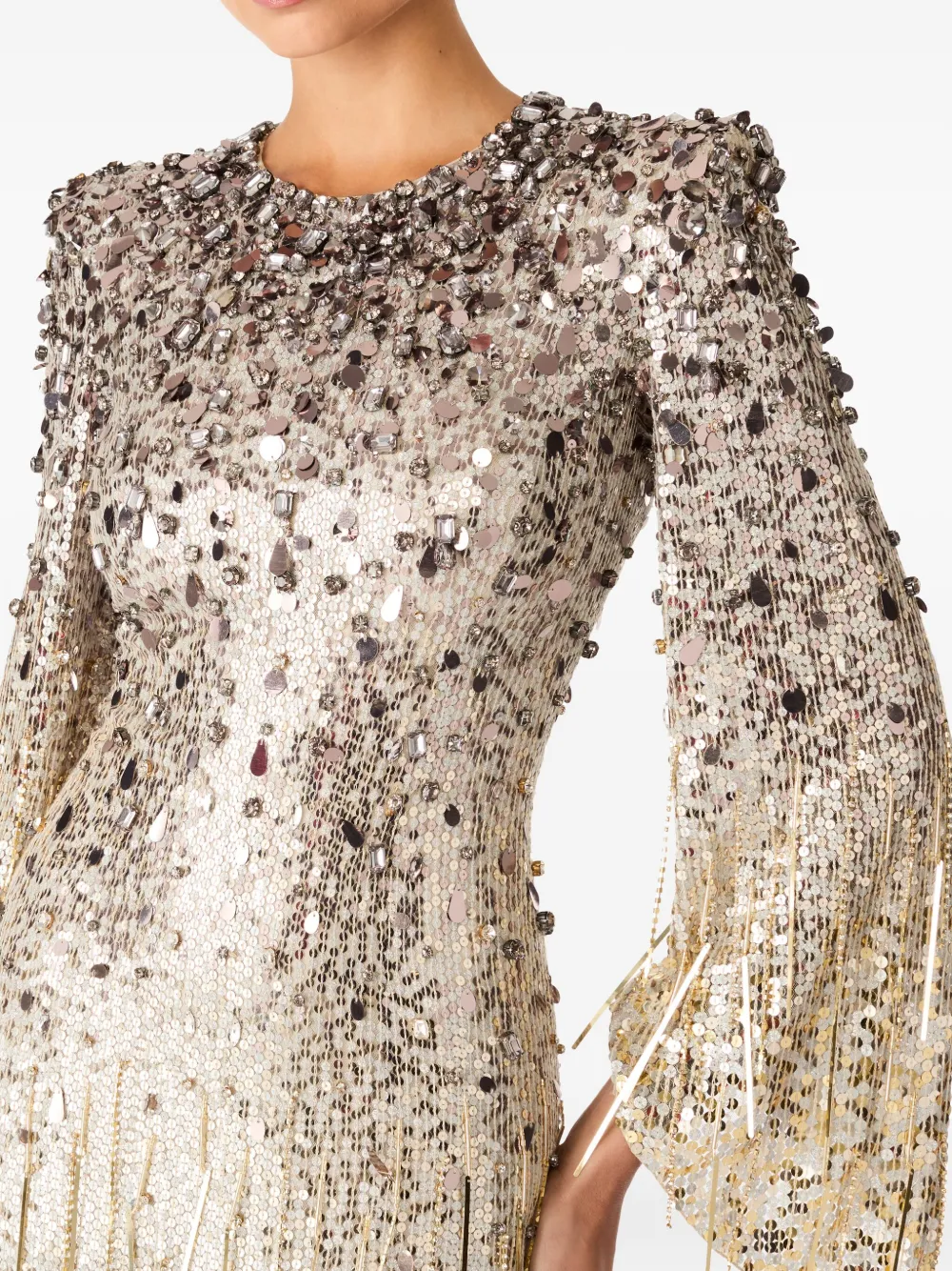 Jenny Packham Phara jurk Beige