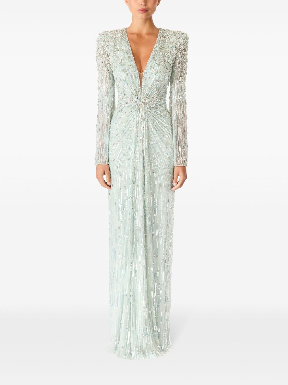 Jenny Packham Tana avondjurk - Groen