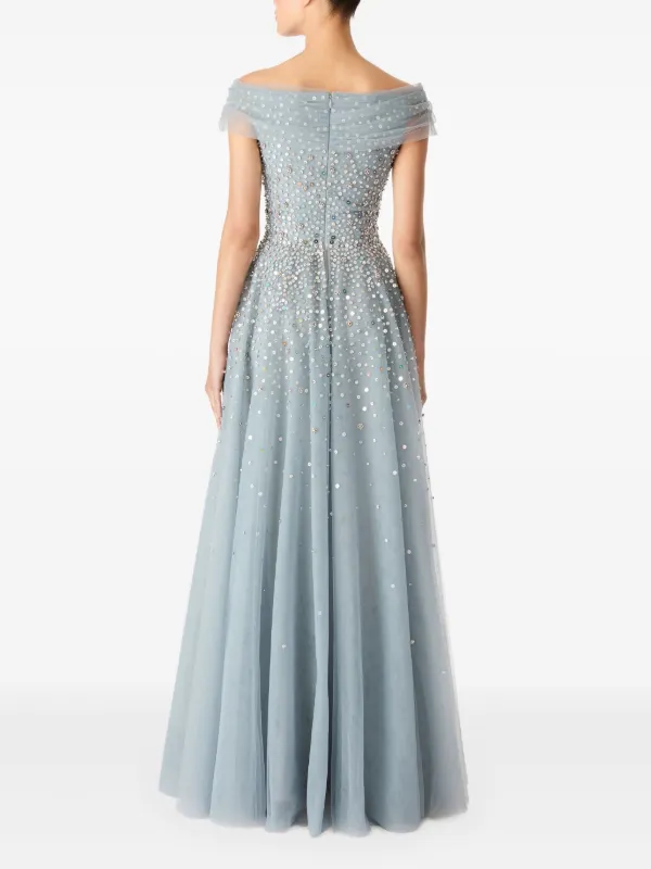 口コミ・レビュー評価が高いおすすめ人気商品の通販 Jenny Packham Bee Gown | Blue | FARFETCH スーツ・フォーマル・ドレス