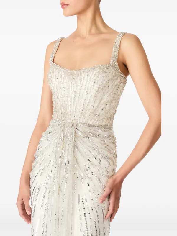 Jenny Packham Chrissy Dress | Neutrals | FARFETCH
