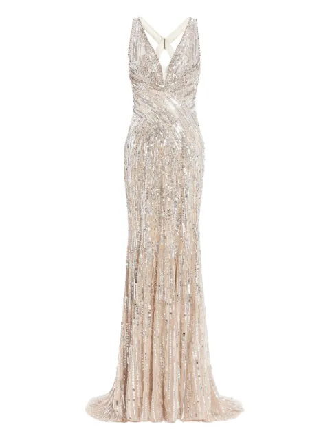 Jenny Packham Raquel sequin-embellished gown