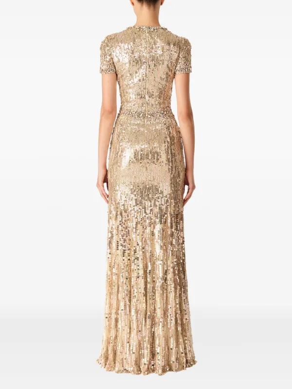 Jenny Packham Celeste Dress | Neutrals | FARFETCH