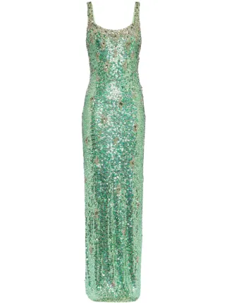 Jenny Packham Ezra Gown | Green | FARFETCH