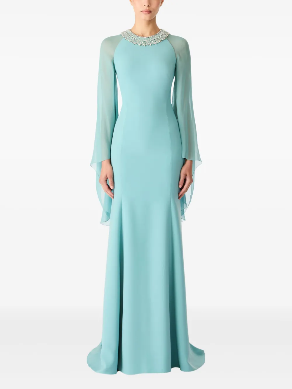 Jenny Packham Charma maxi-jurk - Blauw