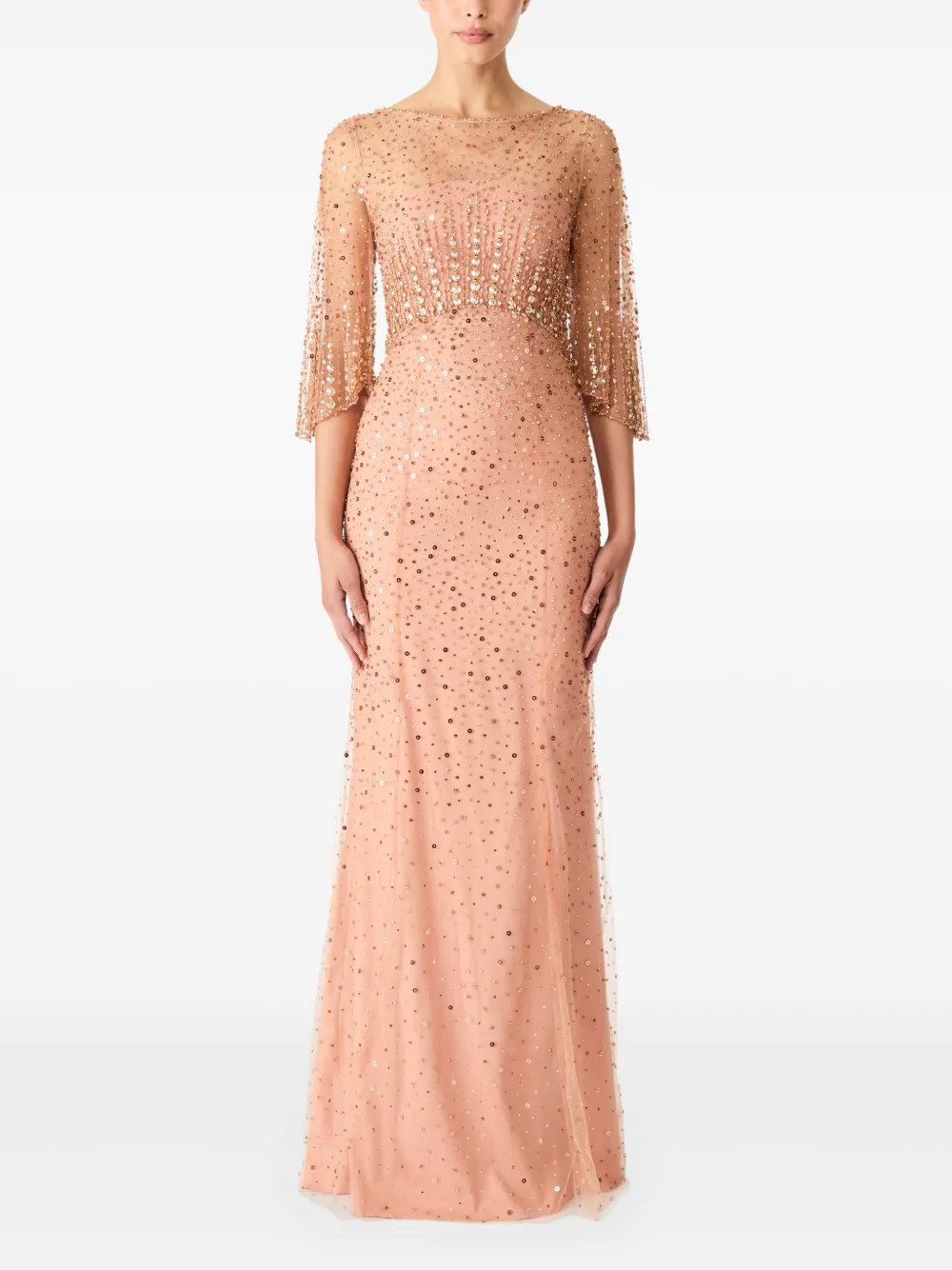 Jenny Packham Kia maxi-dress - Roze