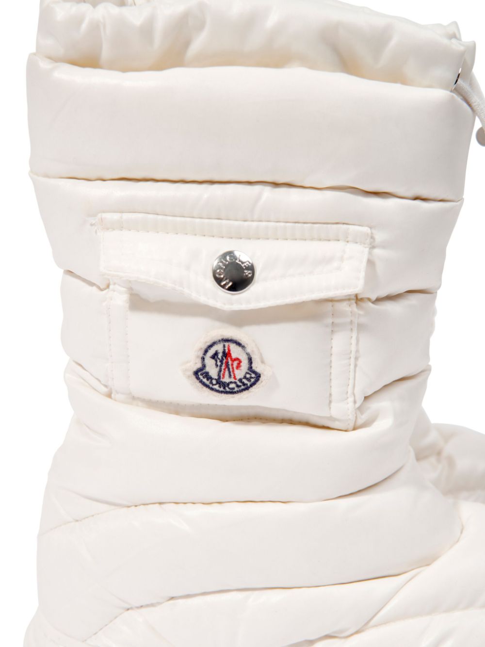 Moncler Enfant logo-patch boots Wit