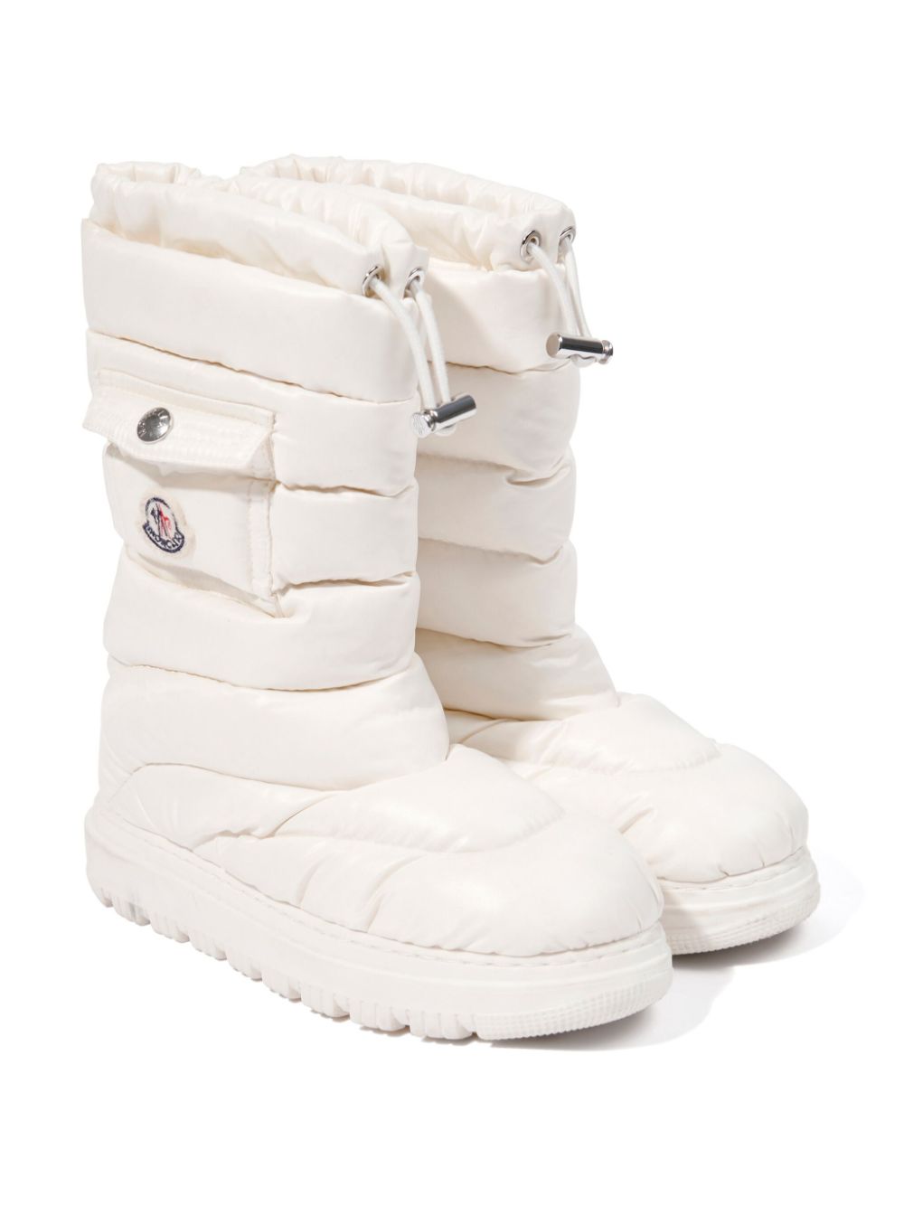 Moncler Enfant logo-patch boots White