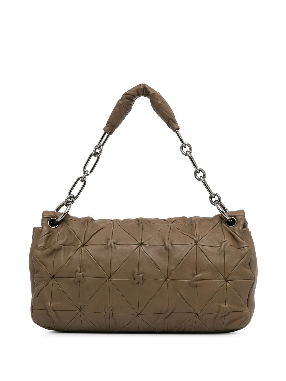 CHANEL 2008-2009 Jumbo Quilted Lambskin Origami Soft Squares Flap shoulder bag Women