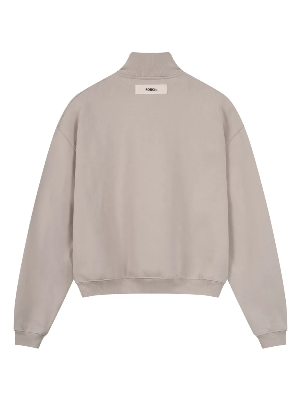 Shop Rough Rib Troyer Sweatshirt In 中性色