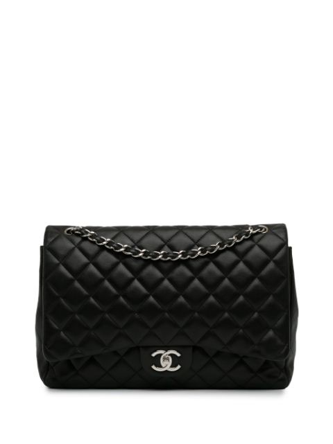 CHANEL 2010-2011 Maxi Classic Lambskin Double Flap shoulder bag Women