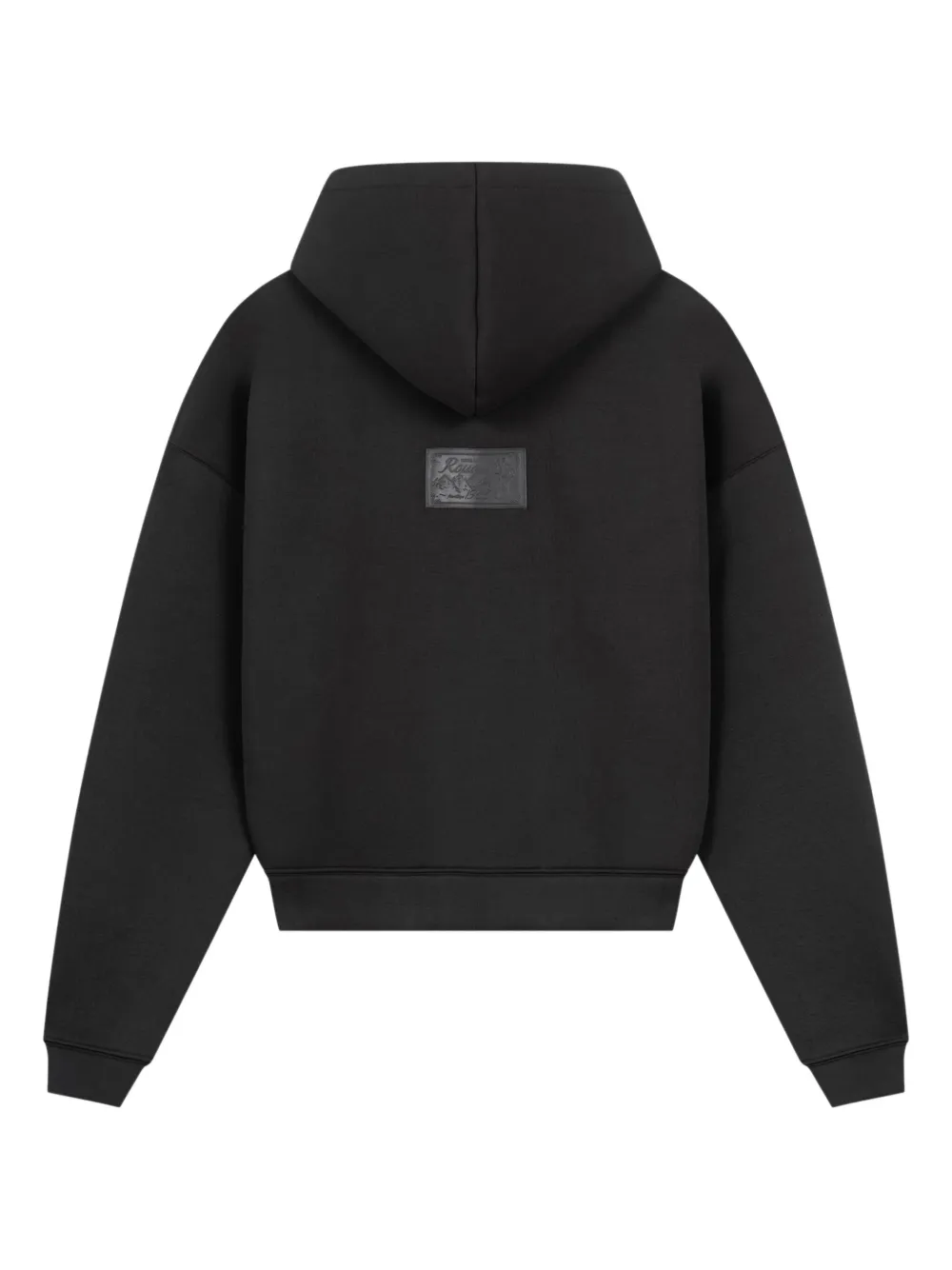 ROUGH. hoodie met rits - Zwart