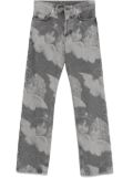 Fiorucci angels-print straight-leg jeans - Grey