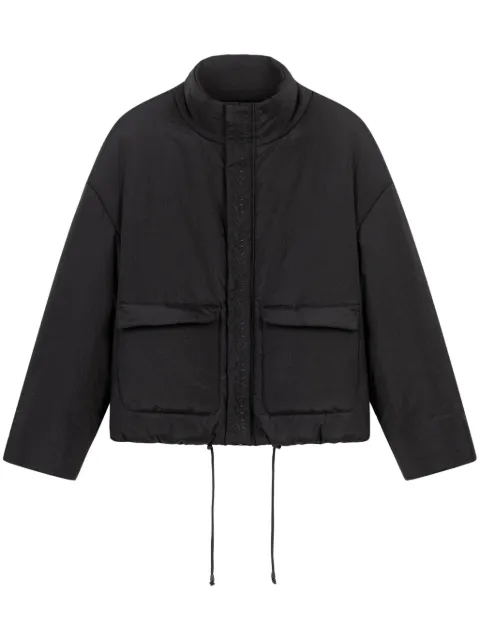 ROUGH. embroidered detailing puffer jacket