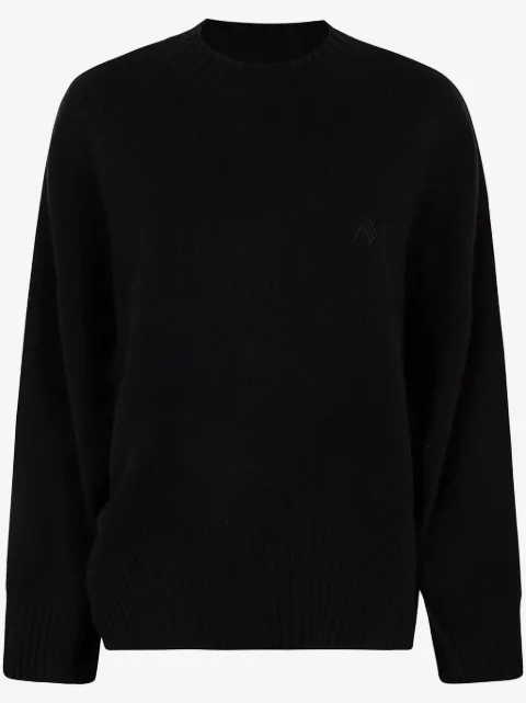 The Attico logo-embroidered sweater